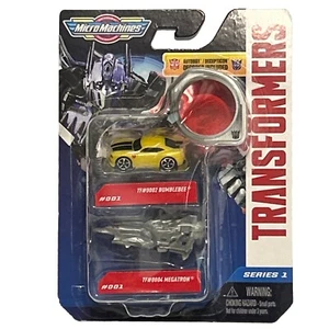Micro Machines Transformers 2-Pack #001 Bumblebee Megatron Series 1 New Decoder - Picture 1 of 4