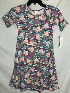 Lularoe Disney Adeline Mickey Mouse 3D Blocks Dress NWT Sz 10 Girls Kids 50081 - Picture 1 of 5