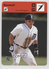 2005 Leaf Sportscasters Red Jumping Ball /40 Ivan Rodriguez #20 HOF