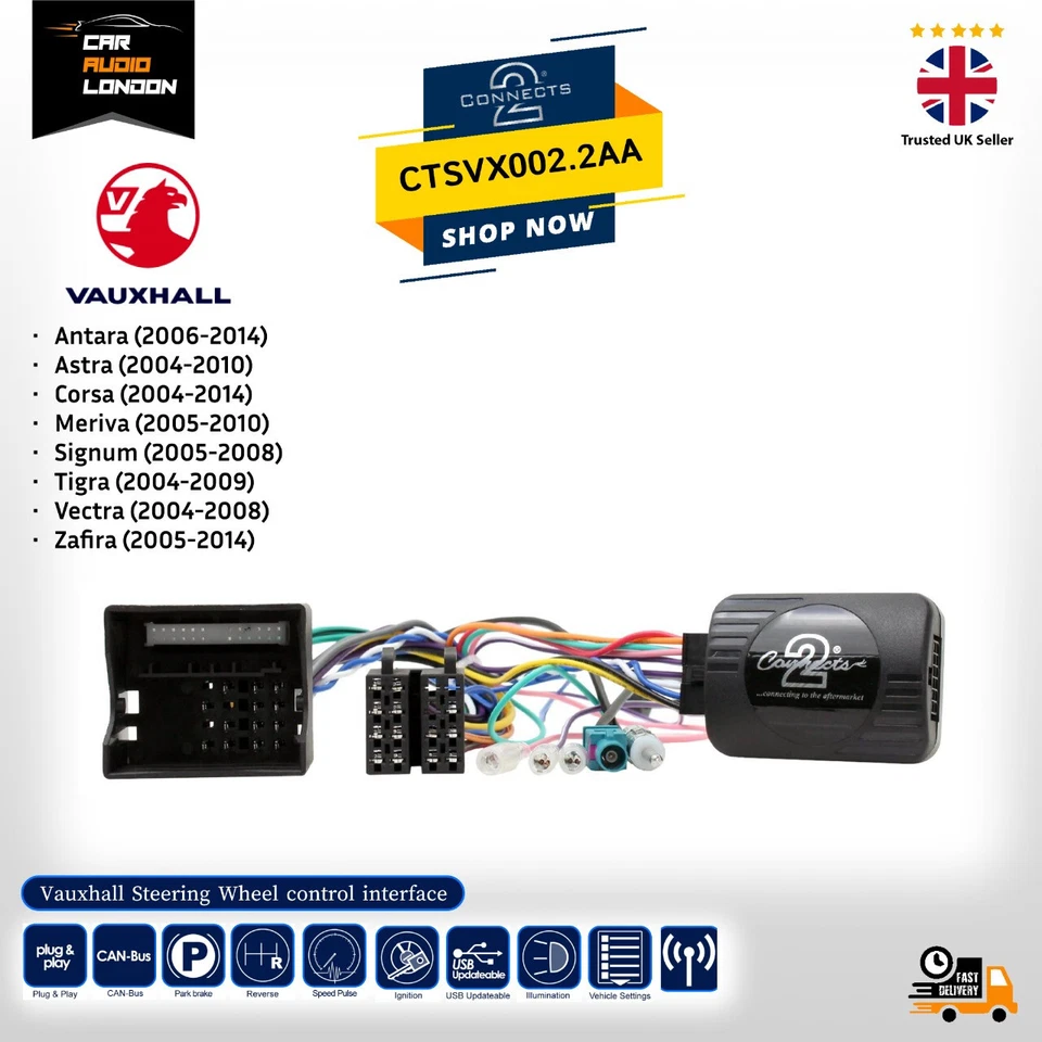 CTSVX002.2AA Vauxhall Steering Wheel Control Interface with Aerial Adaptor - Image 1 of 1