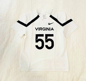 Nike Virginia Cavaliers HyperElite Lacrosse SS Jersey Womens M White DC7671 - Picture 1 of 2