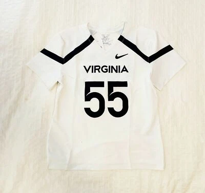 Nike Virginia Cavaliers HyperElite Lacrosse SS Jersey Womens M White DC7671 - Image 1 of 2