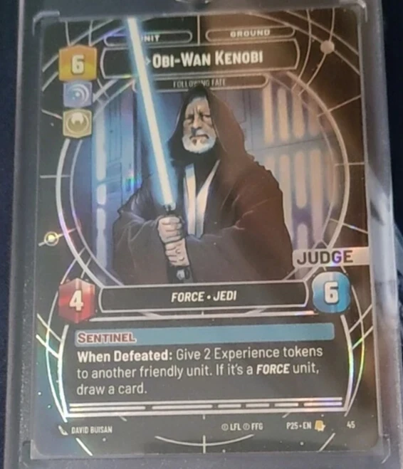 x1 Obi-Wan Kenobi - Following Fate JUDGE Foil Promo NM+ - Image 1 of 1
