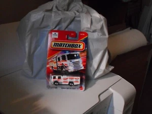 2025 MATCHBOX SCANIA P360 FIRE TRUCK WHITE NICE!!! - Picture 1 of 2
