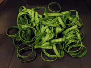 bracciale, MJ, erba, silicone, 420, gioielli, marijuana, verde, pianta, supporto, fumo, fresco - Foto 1 di 4