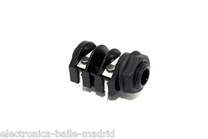GENUINE JACK CLIFF UK MONO SWITCHED PLASTIC NUT 1/4" 6.35mm PC MOUNT - Picture 1 of 1
