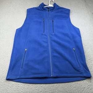 SCOTTeVEST Fleece Vest Mens Extra Large XL Travel Tech Multi Pocket Zip Interior - Picture 1 of 10
