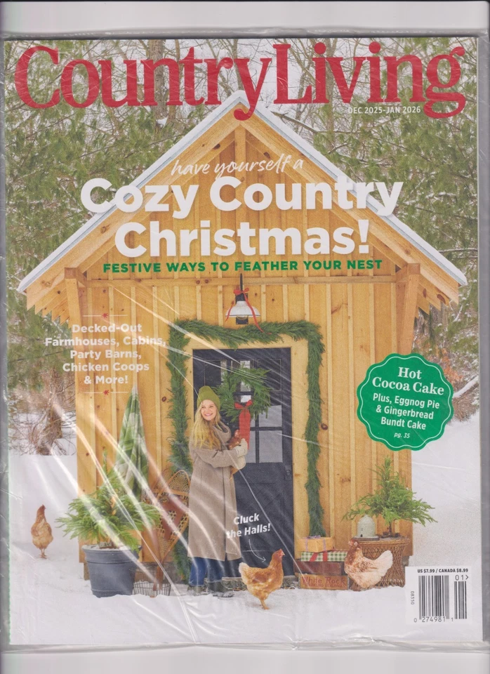 Country Living December 2025 Cozy Country Christmas  (Magazine: Home & Garden) Foto 1 de 1
