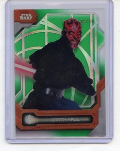 2024 Topps Star Wars High Tek Darth Maul Green Diffractors /10 - Picture 1 of 2