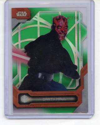2024 Topps Star Wars High Tek Darth Maul Green Diffractors /10 - Image 1 of 2