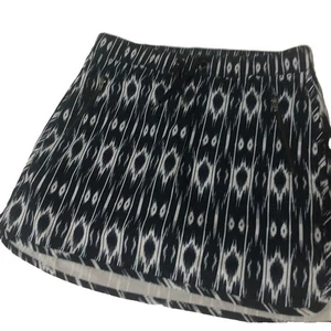 Athleta Skort Zip Tasche S Active Tennis Golf Blu Bianco Geo Coulisse Elasticizzata - Foto 1 di 11