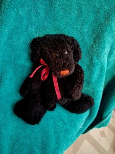 Boyds Bears in the Attic Floppy Flatties Black Curly Plush Dog - Picture 1 of 2