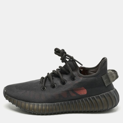 Sneakers Yeezy x Adidas nere Mesh Boost 350 V2 Mono Cinder taglia 37 1 3