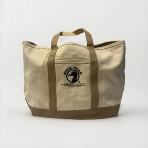 Bolso de Mano Barco Cabeza de Pato Vintage Años 90 Grande Beige Bordado Logo - Imagen 1 de 17