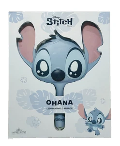 Disney Stitch Ohana LED Handheld Mirror W/Adjustable Magnetic Base,USB-C Recharg - Picture 1 of 6