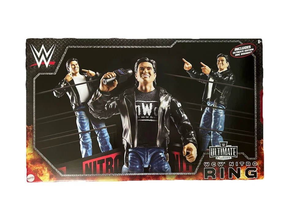 Mattel Creations WWE Ultimate WCW Monday Nitro Ring W/Eric Bischoff out
