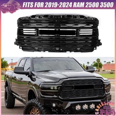 Fits For 2019 2020-2024 RAM 2500 3500 4500 Primed Front Bumper Grille Grill New Foto 1 de 4