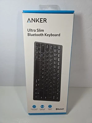 Anker Wireless Bluetooth Keyboard Ultra Slim for iOS Mac Android PC Sealed New - Image 1 of 4