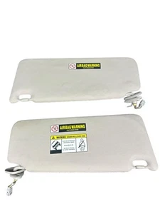 2007-2012 Acura RDX Sun Visor Driver Passenger Set Taupe / Light Gray OEM - Picture 1 of 3