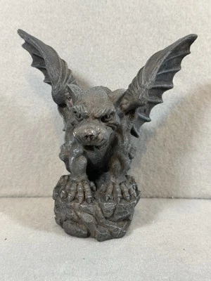 "Estatua de gárgola resina alada 6"" de alto escultura única decoración de jardín gótico" Foto 1 de 4