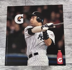 Póster vintage del metro Derek Jeter Gatorade NYC 2000 RARO ¡Impresionante! NY YANKEES - Imagen 1 de 1