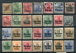 Lote de 90 estampillas de M&U tempranas ocupaciones alemanas - Imagen 1 de 3