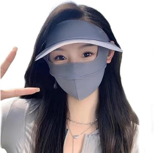 Full-Face Integrated Sun Protection Face Cover Hat for Women UV Protective - Picture 1 of 7