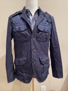 Men’s New Armani Exchange Navy Utility Hooded Jacket Sz med - Picture 1 of 7