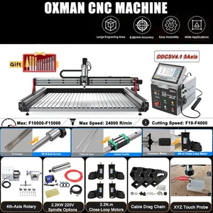 OXMAN CNC Router 5 Axis DDCSV4 Offline Control Wood Engraving Machine w/ Rotary - Picture 1 of 13
