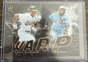 2025 Topps Dual Dynamics Rickey Henderson Tim Raines Warp Speed SP N - Picture 1 of 2