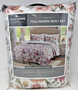 Madison Park 3pc Full/Queen Floral Multi Quilt Set - Picture 1 of 5