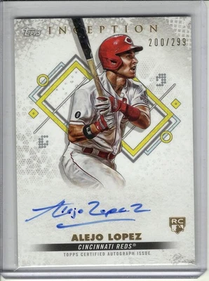 2022 TOPPS INCEPTION ALEJO LOPEZ AUTO #200/299 *ROOKIES & EMERGING STARS* - Image 1 of 2