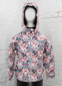 686 Athena Insulated Snow Jacket, Girls / Youth Small, Guava Kaleidoscope New - Picture 1 of 5