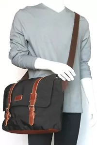 Fossil Canyon Messenger Nylon Shoulder Bag SBG1069001 Black - Picture 1 of 10