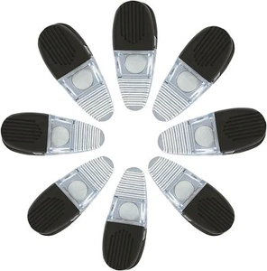 VIP Home Essentials - Thick Plastic Clips With Neodymium Magnet - 8 Clear Clips - Picture 1 of 6