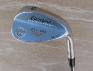 CHROM CLEVELAND REG 588 GESCHMIEDETER LOB KEIL 58 LOFT LW GOLFSCHLÄGER 12 BOUNCE - Bild 1 von 8