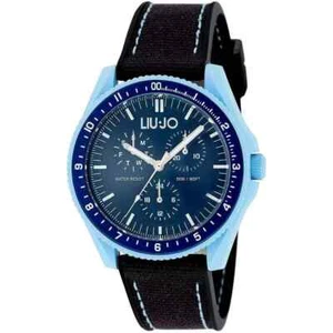 Orologio Uomo LIU JO LUXURY FUTURE TLJ2146 Multifunzione Silicone Nero Blu - Foto 1 di 1