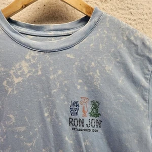 Ron Jon Surf Shop Tee Shirt Men Medium Blue Tie Dye Katin Tiki Tropical Pullover - Picture 1 of 17