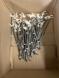 126 Pegboard Wall Hooks Garage Retail 4 In. Flip Tag & 9 In. Metal Plastic - Picture 1 of 18