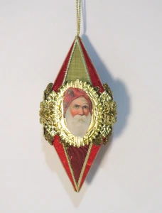 Bruce Catt Christmas Red & Gold Foil Paper Hanging Ornament - Picture 1 of 4