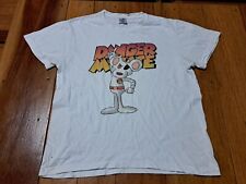 Vintage Danger Mouse Graphic Tee T Shirt Size Medium Cartoon 80s 90s FREE POST 