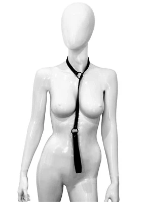 BDSM Bondage echt Leder Würge Halsband Dressur Halsfessel Halsband schwarz - Bild 1 von 2