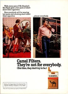 Filtros de cigarrillos camel vintage 1972 no son para todos publicidad - Imagen 1 de 1