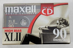 Maxell Audiokassette ~ 90 Min / High Bias XLII / Typ II ~ leer ~ ungeöffnet ~ 004 - Bild 1 von 7