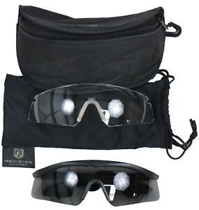 Revision Ballistic Crossbow Glasses Goggles Black w extra Lense & Case ESS APEL