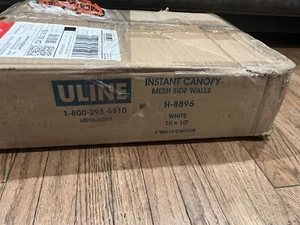 Uline Instant Canopy Mesh Side Walls 10x10 New Unused H-8896 - Picture 1 of 1