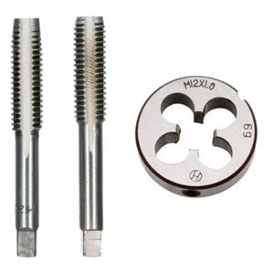 M12 x 1mm Taper & Plug Tap & M12 x 1mm Die Metric Thread Right Hand M1008 - Picture 1 of 3
