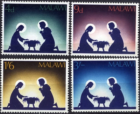 Malawi 1967 Christmas Nativity Scene MNH (SC# 79-82) Cover