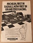 1979 Pneus Michelin Grand Prix Racing imprimé vintage annonce années 70