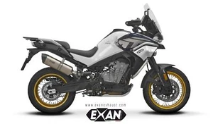 Silenciador silenciador escape CF Moto 800MT 2022-2024 Exan Slipon X-negro titanio - Imagen 1 de 2